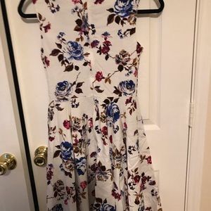 Floral dress.